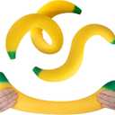 ORB Easy Sqweezy Giant Stretchy Banana  Stretches Up to 6 Feet Long  Huge Jumbo Sized Squishy Fruit Toy, Perfect to Squeeze for Stress Relief  Fun Sensory / Fidget Novelty Toy for Kids and Adults