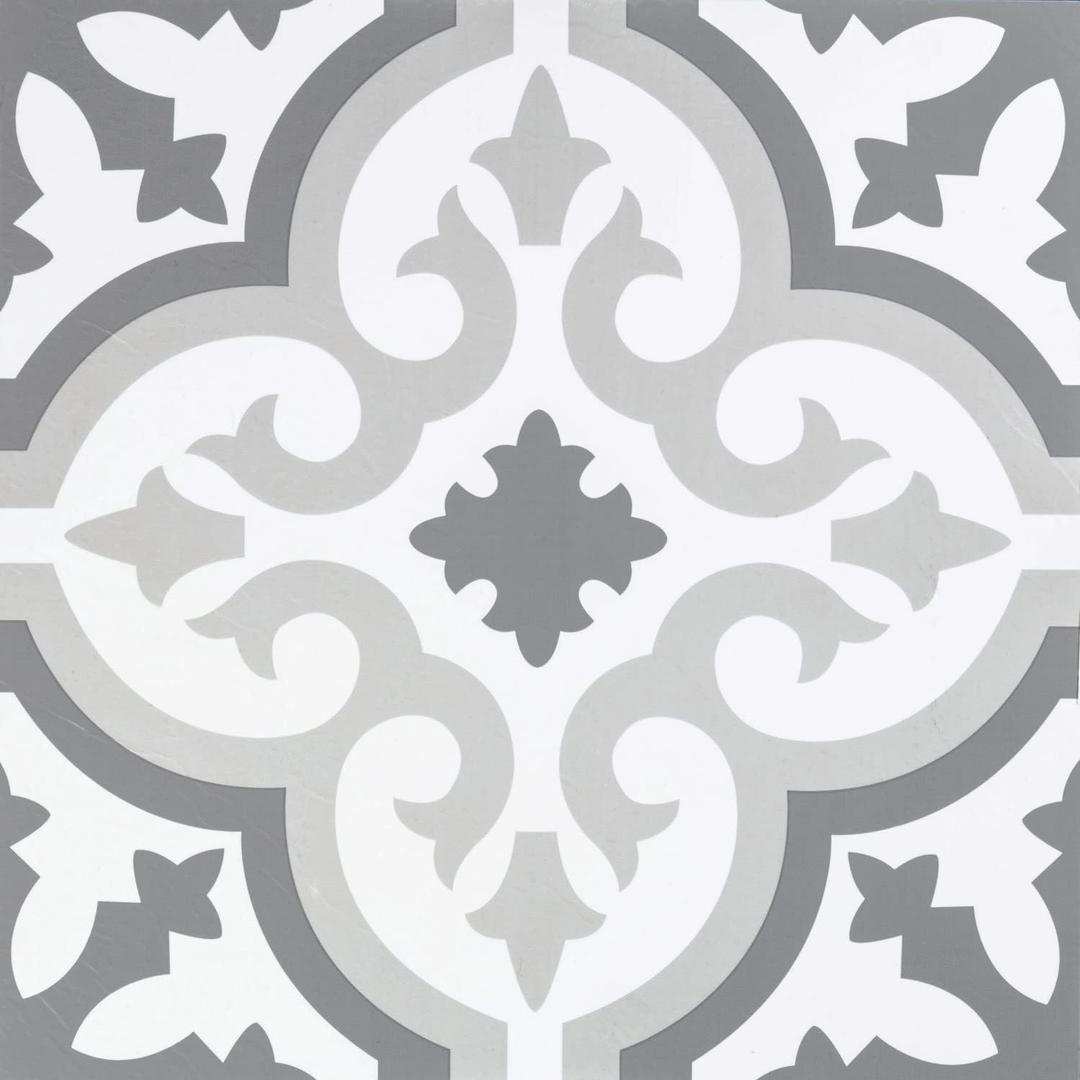 RoomMates FT4600BX Roma Gray Peel and Stick Floor Tile