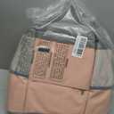 Pink & Grey Diaper Bag Backpack – Multi-Function Convertible Travel Backpack with Mesh Side Pockets, Front Zip Compartment & Top Handles, 14" L x 6" W x 14.25" H