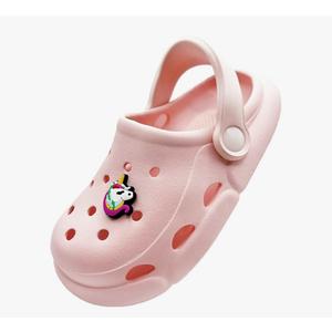 POPO PEA Girls Little Kids Luminous Sandals Boys Wide Pool Slip on Clogs Big Kid Toddler Garden Water Soft Sandal Children Comfortable Swim Beach Shoes 180
