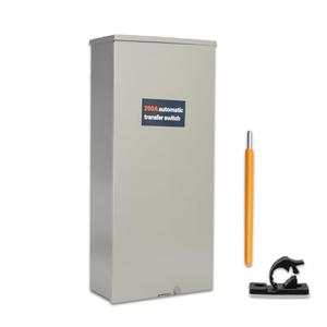 200 Amp Automatic Transfer Switch Generator, Single Phase Transfer Switch with Power Management Replacement for Generac RXSW200A3, NEMA 3R Outdoor Rated Aluminum Enclosure for Indoor and Outdoor Use