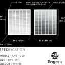 Engera Return Air Grille - Sidewall and Ceiling - HVAC Vent Duct Cover Diffuser - White 30" x 34" [Outer Dims: 31.75w X 35.75"h]