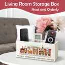 WHCHJ Christmas Gingerbread Train Kitchen Utensils Holder, Xmas Marshmallow Candy Cane Cupcake Wooden Utensil Organizer for Kitchen Decorations, Cute Christmas Desk Storage Organizer