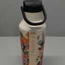 Corkcicle x Rifle Paper Co. Sport Canteen Insulated Tumbler, Garden Party Cream, 20 oz – Reusable Water Bottle Keeps Beverages Cold for 25hrs, Hot 12hrs – Cupholder Friendly Tumbler with Screw-On Cap