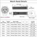 EACHE Stainless Steel Mesh Watch Band for Men Women, Quick Release Mesh Watch Straps 12mm 14mm 16mm 18mm 20mm 22mm