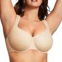 BRABIC Minimizer Bras for Women Full Coverage with Supportive Underwire Unlined Plus Size Seamless Bra for Heavy Breast 95D