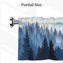 Tree Valance Curtain Window Valance Treatment Decor Small Window Curtains for Bedroom Kitchen Bathroom Living Room 1 Panel 54x18in