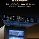 ecozy Nugget Ice Maker Countertop, First Full-Color Smart Panel 44 lbs/24H Ice Machine with APP & Voice Control, Double-Layer Insulation, Pull-Out Water Tank, Soft Pebble Chewable Ice, Self-Cleaning