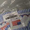 Adobabirl Baby 4th of July Outfit Boy Girl American Flag Bubble Romper Smocked Overalls Newborn Fourth of July Clothes (Blue, 0-3 Months)