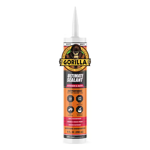 Gorilla Glue
9 oz. White Ultimate Hybrid Paintable Kitchen and Bath Sealant