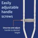 Medline Aluminum Crutches for Kids, Adults & Seniors, Walking Aid, 300 LB Weight Capacity,1 Pair, Fitting 5'2" - 5'10"