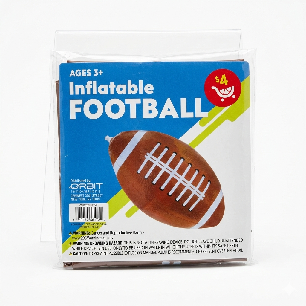 Inflatable Beach Balls, Blow Up Footballs Pool Toys for Party Supplies Decorations for Kids Birthday Summer Beach Water Games Pack of 5