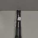 Black Tension Rod 16 to 26 Inch 2 Pack Small Tension Rod Adjustable Curtain Rod Spring Rod No Drilling Expandable Pressure Curtain Rod for Bathroom,Doorway,Door