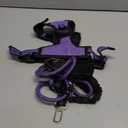 IVY&LANE No Pull Dog Harness for Medium Dogs, Dog Vest Harness with Leash, Safety Belt and Storage Strap, Fully Adjustable Harness, 360 Reflective Strip, Soft Handle (Purple, M)