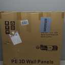 Art3d 20-Pack105 Sq.Ft Faux Brick 3D Wall Panels Peel and Stick in Stone Ash, Self Adhesive Waterproof Foam Wallpaper for Bedroom, Bathroom, Kitchen (27.5x27.5inch)