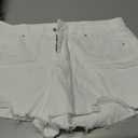 Denim Shorts, White, XL 