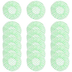 18 Pack Shower Caps for Women,Waterproof Reusable & Disposable Adjustable Bath Caps For Spa Long Hair Travel Saunas (Green)