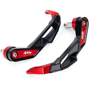 Motorcycle Handguards Compatible with 2025 Ninja 500 SE Ninja 400 300 250R 2026 ZX6R ZX10R ZX4RR ZX14R Ninja 1100SX 1000SX CNC Brake Clutch Lever Guards Protector (Red)