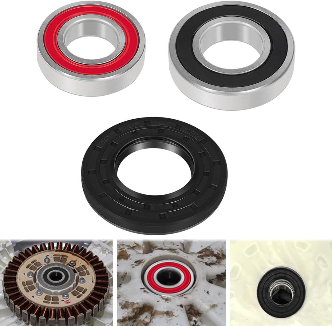 Replacement for Samsung Washer Bearing and Seal Kit Fit for Samsung DC97-17004A DC97-17004B DC97-17004E DC97-17040B DC62-00156A DC97-19636A WF393 WF395 WF24H WF405 WF42H 6601-002637 6601-000148