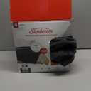 Sunbeam Electric Royal Luxe Microplush Heated Blanket 12 Heat Settings, 12-Hour Selectable Auto Shut-Off, Fast Heating, Warm and Cozy, Jet Grey Color, Queen, 90" x 84", Jet Grey