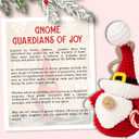 4 x Gnome Ornaments - Gnome Christmas Ornament 2025 - Holiday Gnomes Ornaments for Christmas Tree - Gifts for Gnomes Lovers, Family, Friends - Crochet Ornament & Card