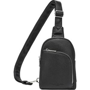 INICAT RFID Blocking Sling Bag, Anti Theft Crossbody Bag for Women, Travel Fanny Pack Style Purse, Vegan Leather