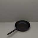 Merten & Storck Pre-Seasoned Carbon Steel 12 Frying Pan Skillet, Use on Induction, Stove and Grill, Durable, Even-Heating, for Searing, Grilling, Oven Use, and Campfire, Indoor/Outdoor (Black)