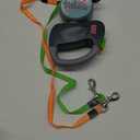 WIGZI - 2025 Enhanced Edition - Dual (2) Dog Retractable Leash, Auto-Untangles, Supports Up To 50lb Dogs, 10ft Distance Each Dog, Color-Coded Control, Reflective Leads, Waterproof, Gray Color