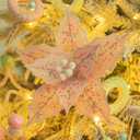 KI Store 6pcs Pink Christmas Tree Poinsettia Flowers 12-Inch Candyland Christmas Tree Decorations Floral Display