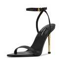 Nine West Women's Reina3 Heeled Sandal, Black, 9.5