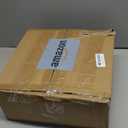 Kanwone 3 Tiered Serving Stand with White Porcelain Plates, 10" Round Tray, Dessert Table Display Set, Black Metal Stand, Versatile & Durable