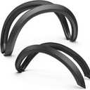 KUIPERAUTO OE Factory Fender Flares Compatible for 2010-2017 Dodge Ram 2500 3500 (Not for Dually or Chassis Cab Models) Smooth Black Paintable Wheel Flare Front Rear 4PCS