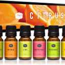 P&J Trading Citrus Set of 6 Fragrance Oils - Lemon, Lime, Orange, Bergamot, Grapefruit, Lemongrass Scents for Candle Making, Soap Making, Diffuser Oil