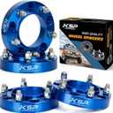 KSP 1.25Wheel Spacers for Lexus LX570 2008-2016, 4pcs 5X150 Spacers Compatible With To-yo-ta Sequoia 2008-2021,Tundra 2007-2021,Land Cruiser 2009-2016Aluminum Spacer with Hub Lip for 5 Lug Wheel Rim
