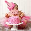 3 x Gyufise 1Pc Little Sweetheart Cake Topper Pink Glitter Happy Valentine's Day Cake Topper Decoration for Valentine Theme Birthday Bridal Shower Baby Shower Wedding Decoration Supplies