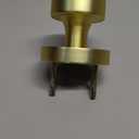 Goldenwarm Gold Closet Door Knobs, Heavy Duty Zinc-Alloy Passage Brushed Gold Interior Door Knobs, Brushed Brass Indoor Doorknobs for Hallway, Closet (1 Pack)