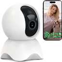 Security Indoor Camera, 1080P HD Dog & Baby Monitor, 5/2.4GHz with Motion DetectionSD & Cloud StorageNight Vision Pet & Baby Camera Two Way Audio, Privacy Mode (White Claw)