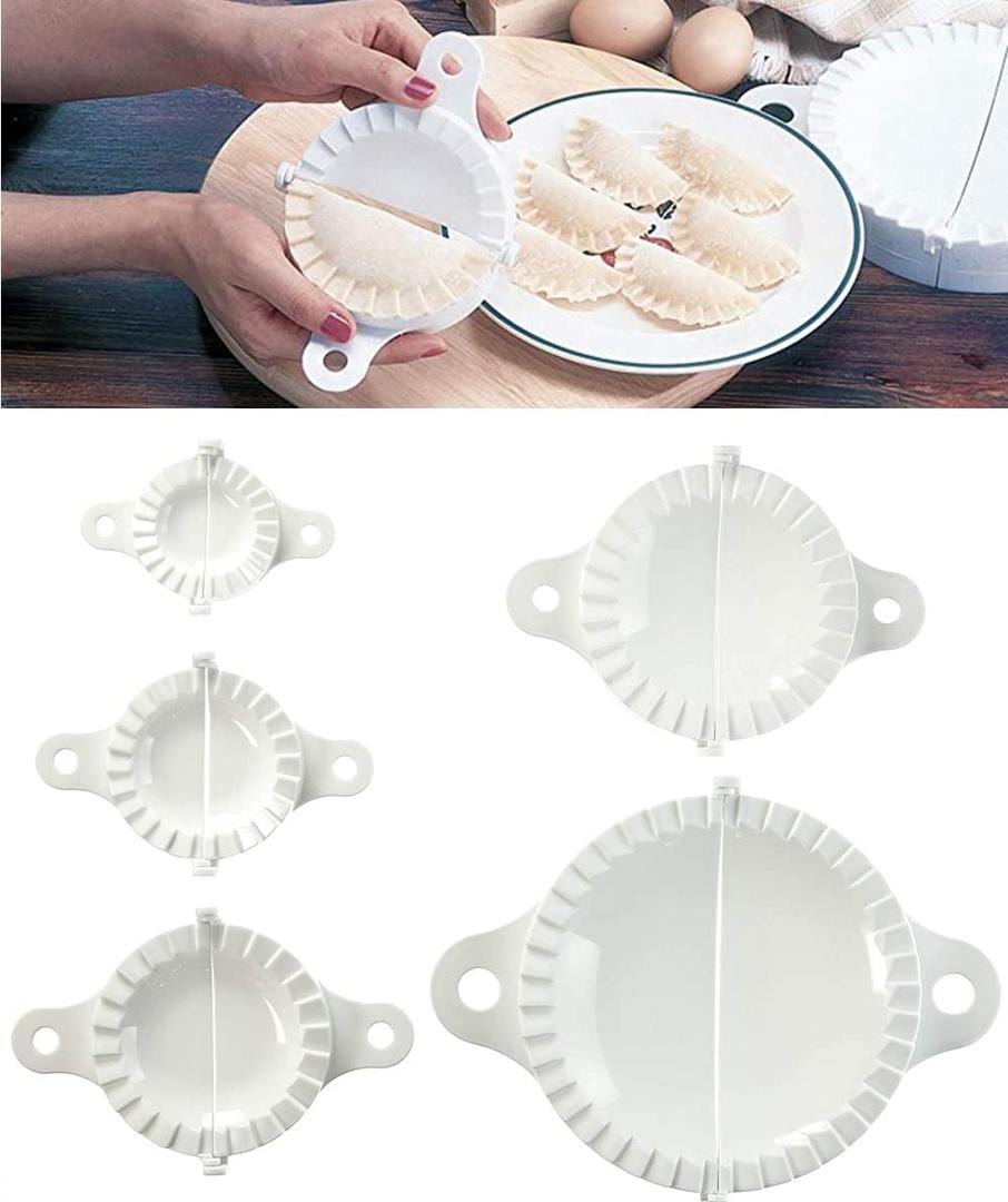 Dumpling Maker Dumpling Tools 5Packs with Different Sizes of Dumpling Mold, Perfect for Making Hand pies, Dumplings, Ravioli, Calzones, Dough Press 5.5/7.5/9.5/12/15.5cm
