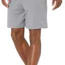 Amazon Essentials Mens Performance Tech Loose-Fit Shorts (4X-Large Big, Grey/Navy)