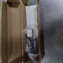 Babelio 29.7-46.5" No Bottom Bar Baby/Dog Gate for Stairs, House and Doorways, Auto Close Safety Pet Gates with Large Walk Thru Door, Hardware Mount, Black