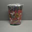 Nuanchu 6 Pcs Hero Themed Shower Curtain Set with Rug Bathroom Sets with Shower Curtain Bath Mat U Shaped Mat Toilet Lid Cover 2 Bath Towels and 12 Hooks Red Hero Themed Bathroom Decor