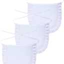 Jiuguva 3 Pieces Women Cosplay Waist Apron Tight Costume White Half Apron Kitchen Party Decorations for Halloween Cosplay