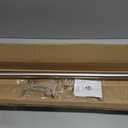 Matte Black Curtain Rods for Windows, 1-Inch Adjustable Drapery Rods with Aluminum End Cap and Brackets (Brushed Nickel, 48-86")