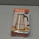 IMUSA USA B120-22062M Stainless Steel Stovetop Espresso Coffeemaker 6-Cup, Silver