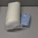 Lumbar Support Pillow for Sleeping  Memory Foam Lower Back Pillow for Bed for Back Pain Relief - Ergonomic Support for Side&Back Sleepers-Bed Rest Pillow for Car, Sofa with Breathable Washable Cover (01-blue)