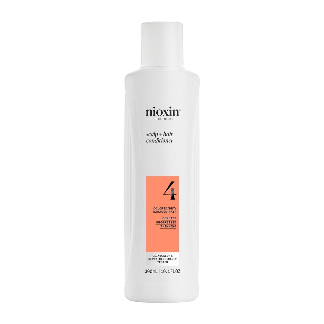 Nioxin System 4 Scalp + Hair Thickening Conditioner For Colored, Dry, & Damaged Hair with Progressed Thinning Maintain Vibrant Color Nourish & Boost Hair Density with Niacinamide & Biotin