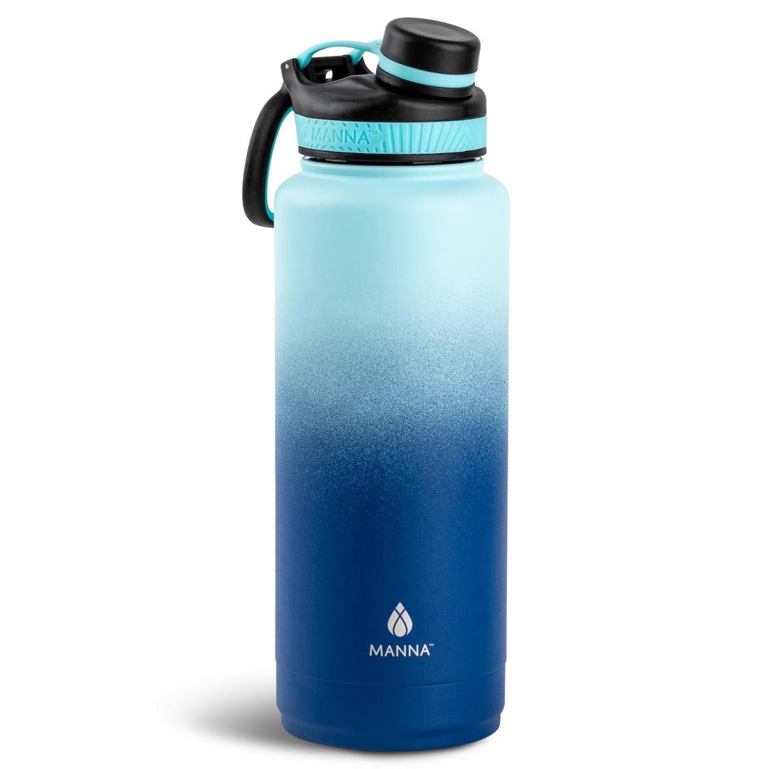 Manna Ranger Dual Insulated Stainless Steel Bottle - 40 Oz - Frost Powder Coat (40 Ounces)