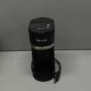 Mini Single Serve Coffee Maker for K Cup and Ground Coffee, Fast Brew One Cup Coffee Machine with Descaling Reminder and Water Window, 6 to 12 oz. Brew Sizes, Black (9.45 Inches)