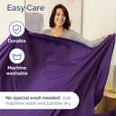 Queen Size 4 Piece Sheet Set - Comfy Breathable & Cooling Sheets - Hotel Luxury Bed Sheets for Women & Men - Deep Pockets, Easy-Fit, Extra Soft & Wrinkle Free Sheets - Purple Oeko-Tex Bed Sheet Set