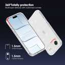 2 x TENOC Phone Case Compatible with iPhone Air, Glitter Case Clear Sparkling Protective Bumper Cute Cover for Girls Women